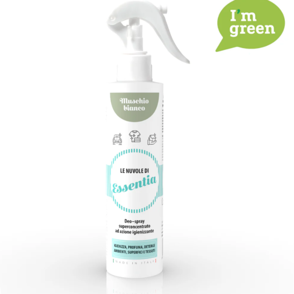 Essencia nature purškiamas - dezinfekuojantis namų kvapas: "Baltasis muskusas" 250 ml.