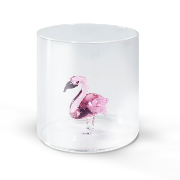 WD LIFESTYLE stiklinė su figūrėle, "Flamingo", 250 ml