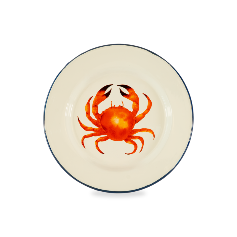 Emaliuota lėkštė "Crab", 25 cm.