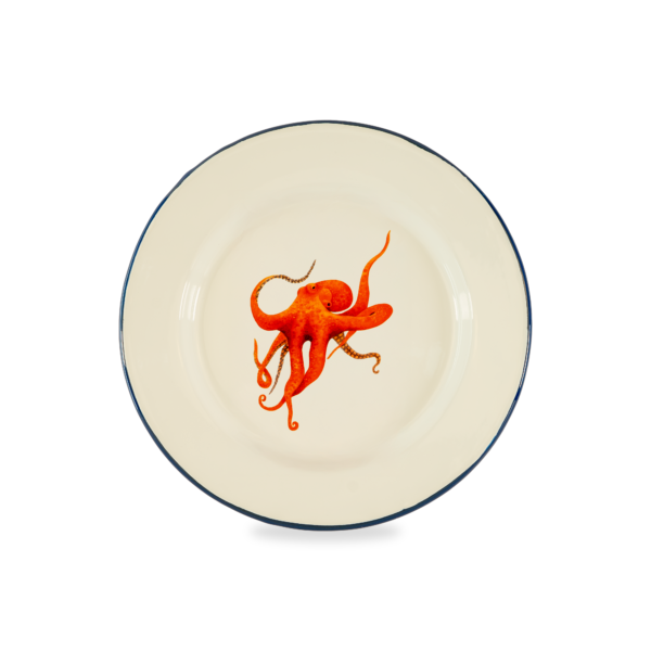 Emaliuota lėkštė "Octopus", 25 cm.