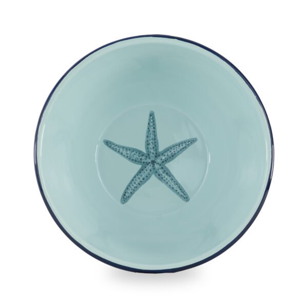 Emaliuota gili salotų lėkštė - dubenėlis "Starfish", 24 x 9.5 cm., 2 l.