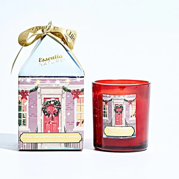 Sojų vaško žvakė - LOVELY GINGERBREAD & SWEET CARAMEL 150 gr.
