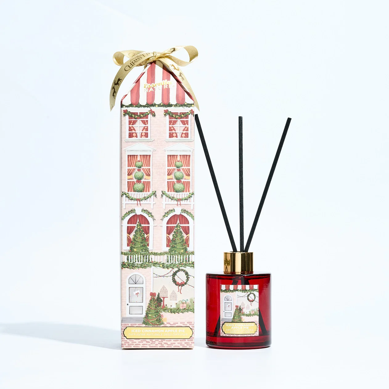 Namų kvapas - ICE CINNAMON & APPLE PIE 120 ml. + DOVANA SOJŲ VAŠKO ŽVAKĖ "ELVES" 100 gr.