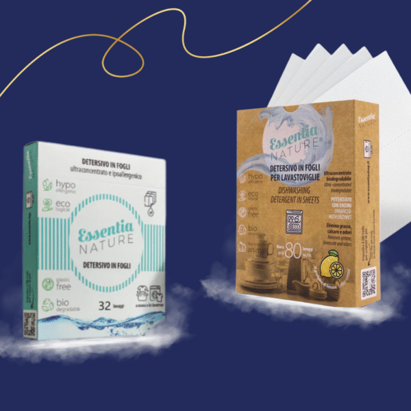 Ekologiškų skalbimo ir indaplovių juostelių rinkinys „Essentia Nature“