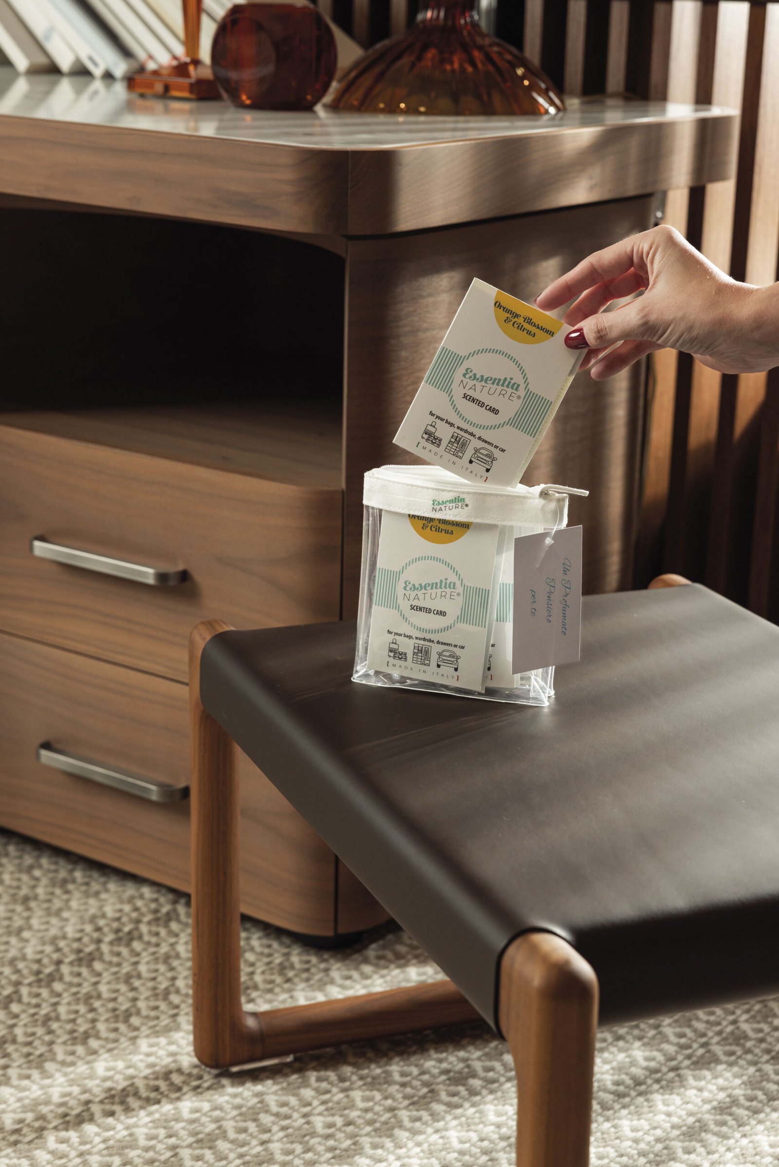 Essentia Nature kvepianti silikoninė kortelė Citrus and Orange Blossom 1 vnt.