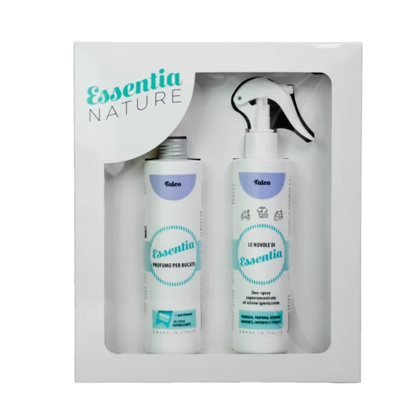 Dovanų rinkinys: Dezinfekuojantis namų purškiklis + Skalbinių parfumas 250 ml - Talc powder