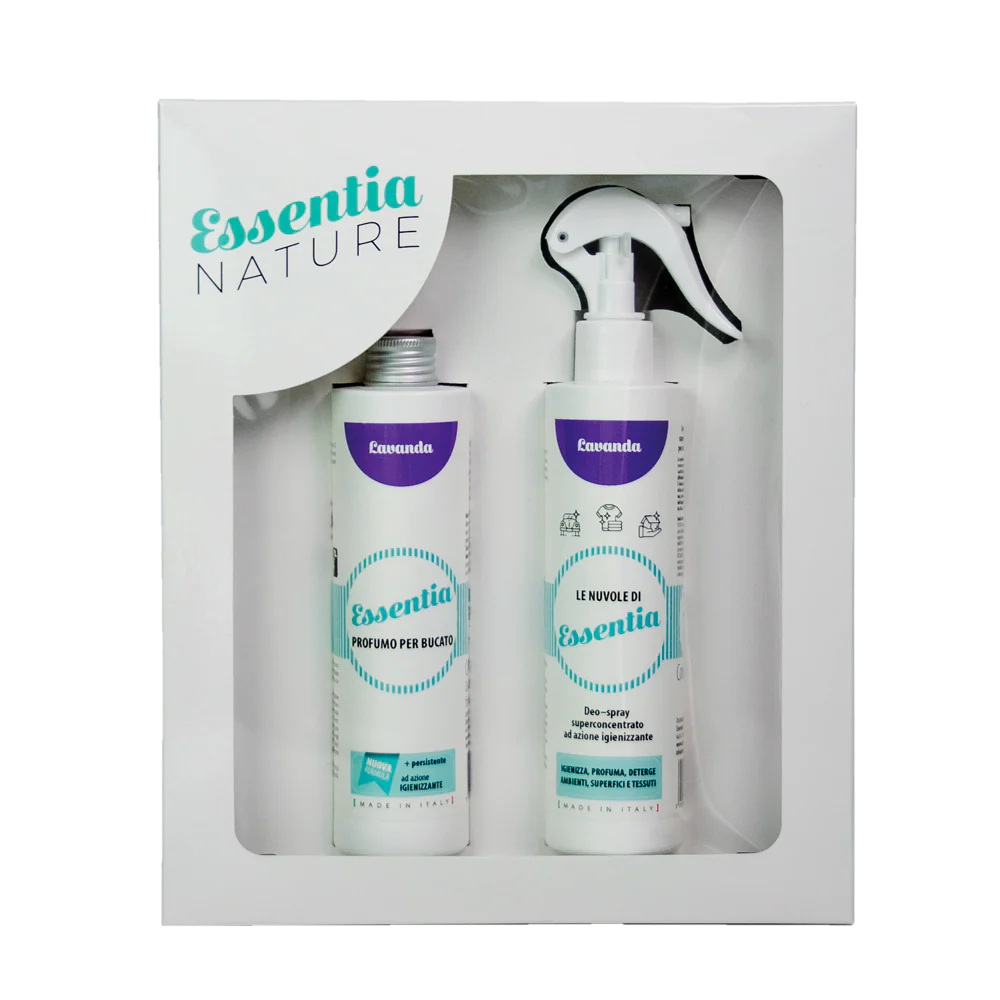 Dovanų rinkinys: Dezinfekuojantis namų purškiklis + Skalbinių parfumas 250 ml - LAVENDER