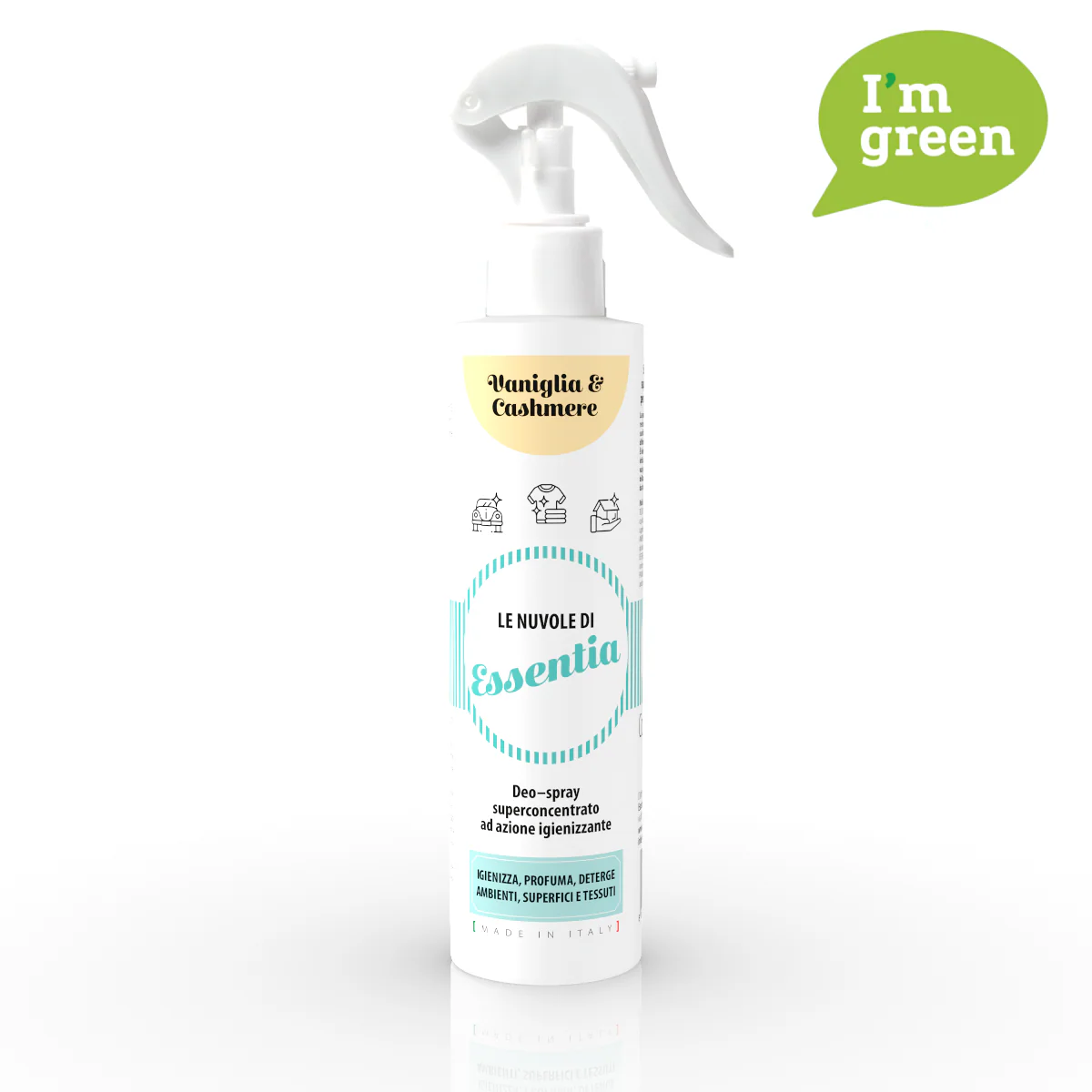 Essencia nature purškiamas - dezinfekuojantis namų kvapas: "VANILLA & CASHMERE" 250 ml.
