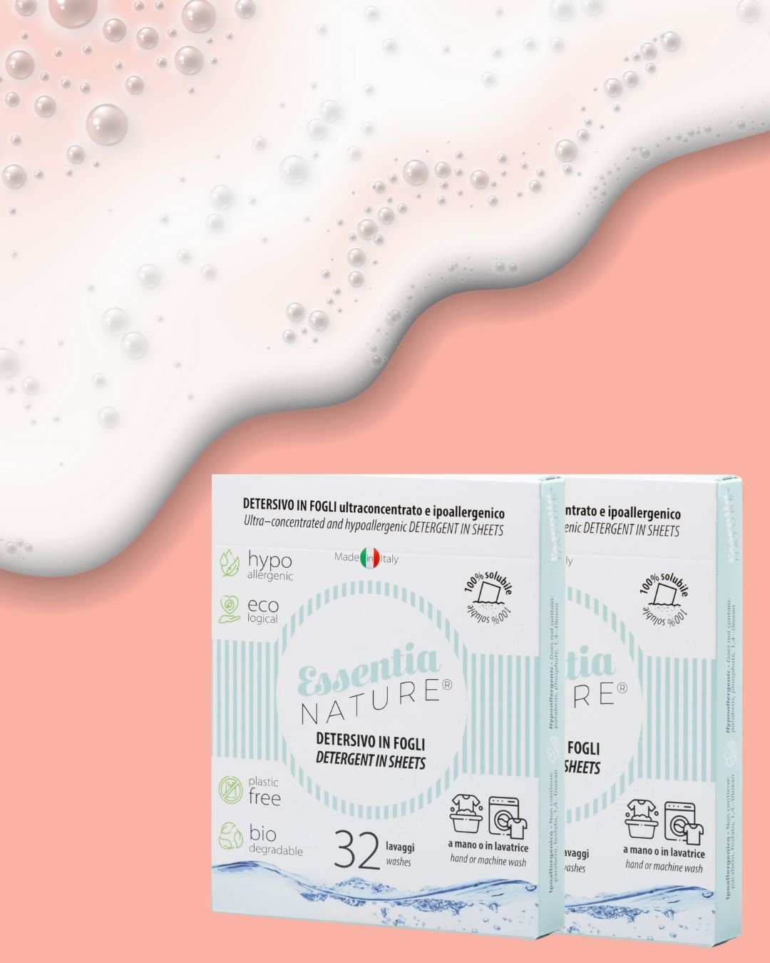 Essentia Ecological skalbimo juostelės (32 skalbimai) 2 vnt.