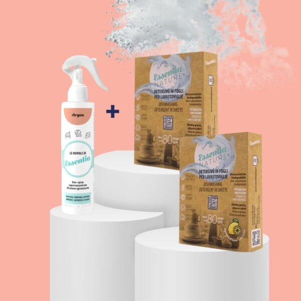 Ekologiškas rinkinys – 2 vnt. indaplovių juostelių + dezinfekuojantis namų kvapas - valiklis DOVANŲ